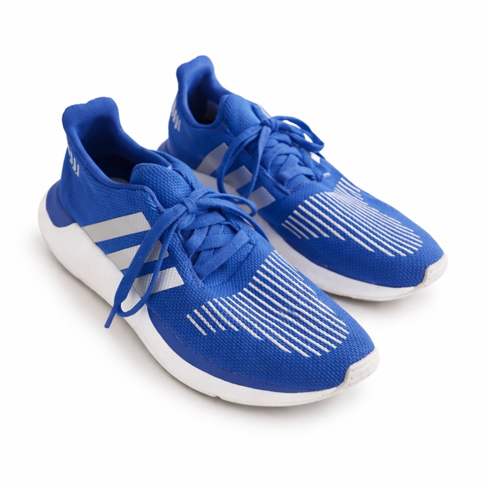 Adidas Swift Run Knit Sneakers Blue/White Women’s Size 5